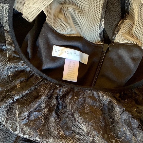 Lace Fit & Flare A line Dress wedding formal - Picture 5 of 7